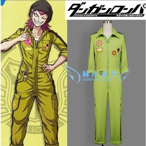 Anime Super Dangan Ronpa 2 cos Danganronpa Kazuichi Souda Cosplay Costume Halloween Carnival Costume Custom Made Jumpsuit