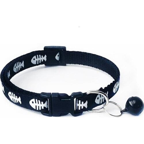 Easy Wear Cat Dog Pet Collar with Bell Adjustable Buckle Dog Collar Cat Puppy Pet Supplies Accessories Small Dog Chihuahua Name