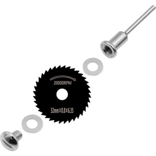 7pcs/set Black Mini High Speed Steel Saw Web Circular Rotary Cutting Blade