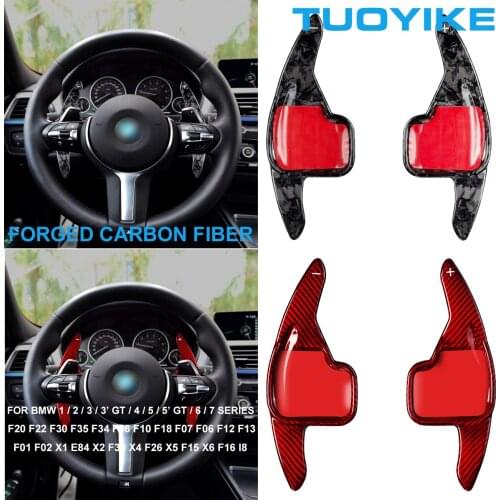Forged Carbon Fiber Steering Wheel Shifter Paddle For BMW F20 F22 F30 F35 F34 F36 F10 F07 F06 X1 E84 X2 X4 F26 X5 X6 F15 F16 I8
