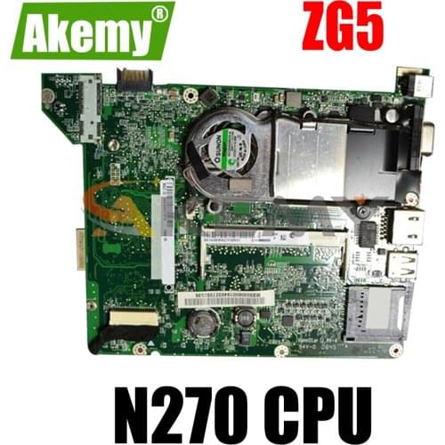 AKEMY DA0ZG5MB8F0 MB.S0506.001 Laptop Motherboard for acer aspire ZG5 one A150 mini laptoCPU Intel N270 Full Tested