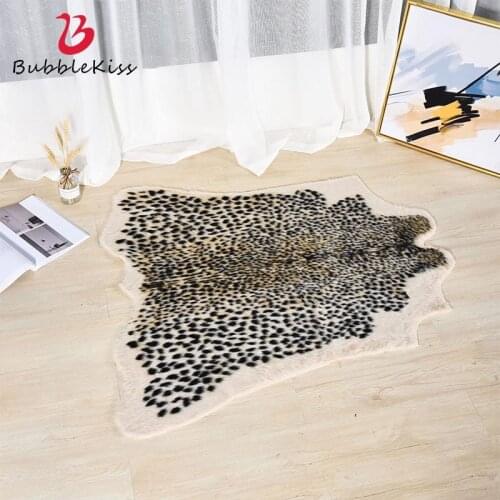 Bubble Kiss 2020 Fashion Fluffy Carpet Imitation Fur Carpets for Living Room Home Bedroom Bedside Area Rugs Hot Sale Floor Mats