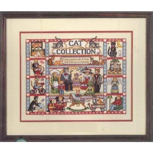 11/14/18/27/22/25/28CT Lovely Counted Cross Stitch Kit Cat Collection Cats Kitten Kitties Kitty dim 35008