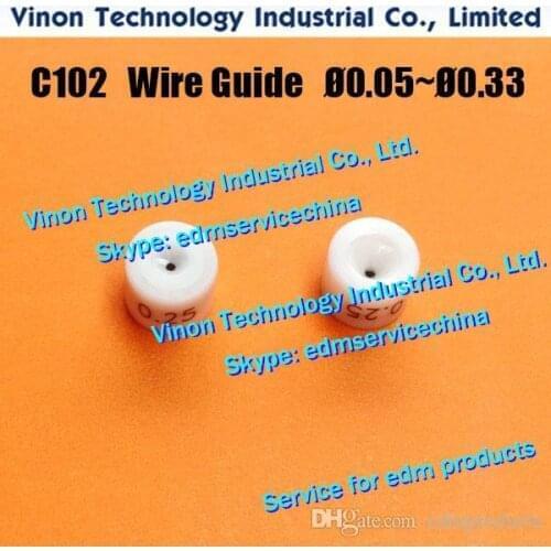 C102 Wire Guide Ø0.25mm Lower (Ceramic housing+Diamond inlay) Charmilles 430.586, 100430586, 100.430.586, 24.04.775, 135011603