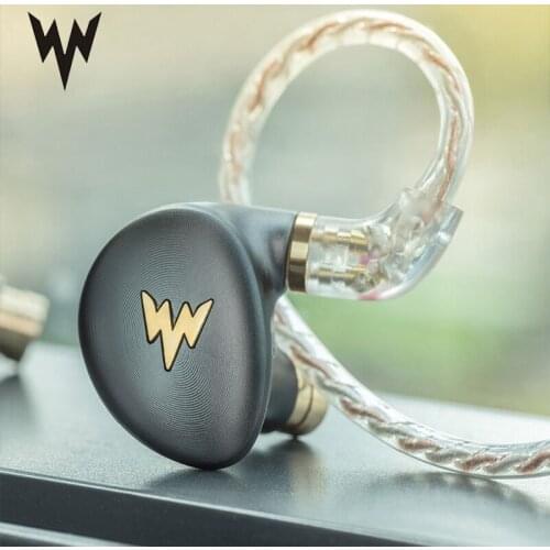 Whizzer HiFi Hi-Res Headset A-HE03 Juicy Bass Earphone Dynamic Hybrid 2 Knowles Armature Clear Sound Metal In Ear Earphone