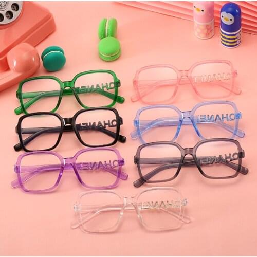 Oversized Kids Boy Girl Anti-blue Light Glasses Frame Protection Eyeglasses Student Computer Online Study Classes Eyewear