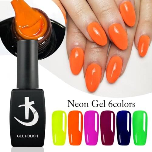 KODI 12ml Neon Gel Varnish for Nails Florescent Permanent Brightest Enamel Manicure Semipermanent Gel Nail Polish Fashion Gellac