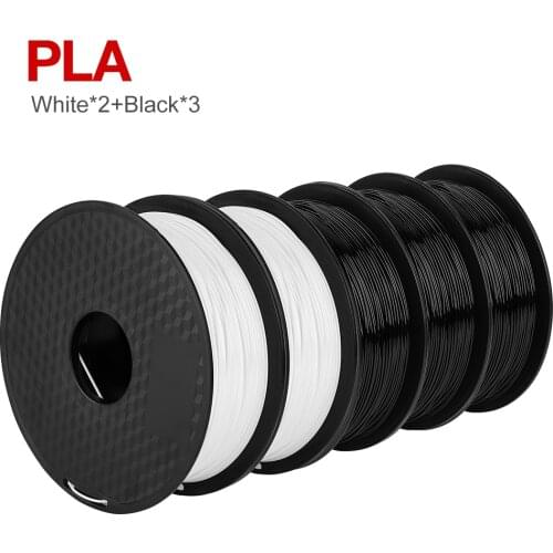 Ender 5PCS PLA Filament 1.75mm 5 Rolls Of 3D Printer Filaments Plastic PLA 3D Printing Materials 5pcs/set 3d Filament PLA