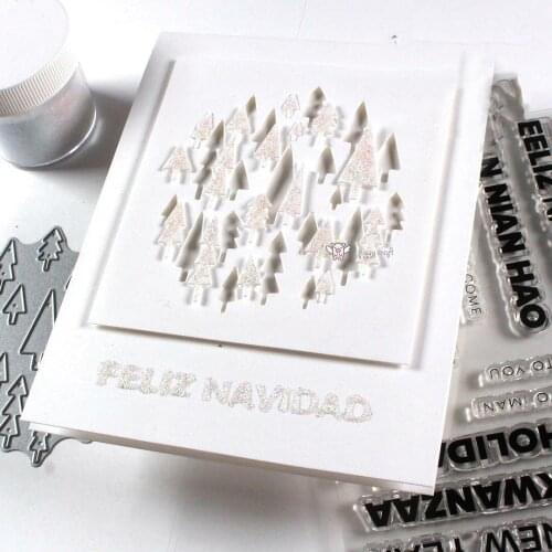 New Christmas tree background metal Cutting Dies Stencils DIY Scrapbooking Paper/photo Cards Embossing Dies