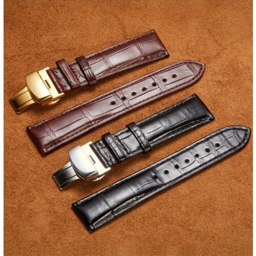 Alligator Leather Strap Mens Leather Watch Strap Famous Watch Queen Watch Strap Suitable For All Series Of Watch Accessories