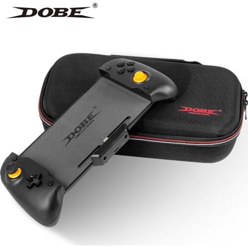 For Nintendo Switch Handheld Controller Grip Gamepad Double Motor Vibration Built-in 6-Axis Gyro Sweat-Proof Design With Case