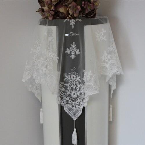 Modern Handmade Embroidery beading bed Table Runner flag cloth cover Lace tablecloth mat kitchen wedding Christmas party decor