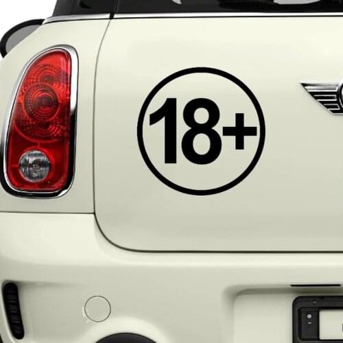 Various Sizes Funny Vinyl Decal 18+ Car Sticker Waterproof Stickers on Truck Bumper Rear Window