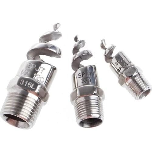 Y55D 1/4" 1/2" Stainless Steel Spiral Cone Atomization Nozzle Spray Sprinkler Heads