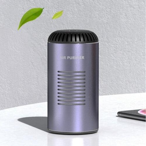 LED UV Sterilize Filter Air Purifier USB Charging Night Light Air Cleaner Anion Ionizer Negative Ion Generator