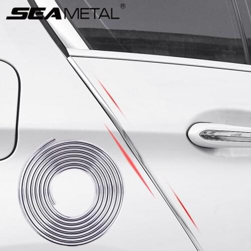 Car Door Protector Auto Door Anti Scratch Strip PVC Rubber Anti Collision Guaid Edge Protection For Door Hood Trunk Auto Goods