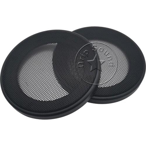 For 4" inch Car Audio Speaker Conversion Net Cover Decorative Circle Metal Mesh Grille Protection 142mm #Black2