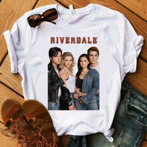 Riverdale printed Women t shirt Harajuku O-neck short sleeve T-shirt Tops Fashion 90s Graphic Top Tee Female Tee shirt