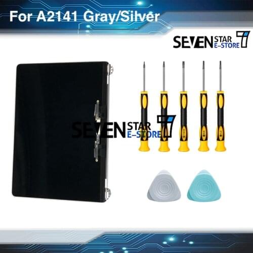 GOUZI Brand New 2019 Year A2141 LCD Display Assembly for Macbook Pro Retina 16" A2141 LCD LED Screen Assembly Gray /Silver Color