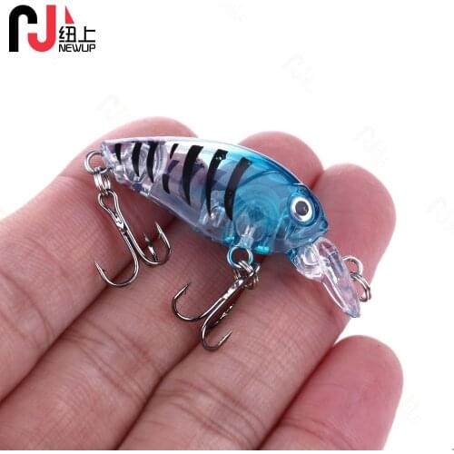 1PCS Mini Crankbaits 4.5cm/4g Wobbler Fishing Lures 2# Hooks Minnow Lure Isca Artificial Bait Sink Swimbait Pesca