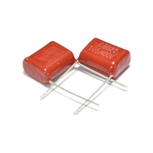 10PCS 400V105 1UF Pitch 20MM 400V 105 1000NF CBB Polypropylene film capacitor