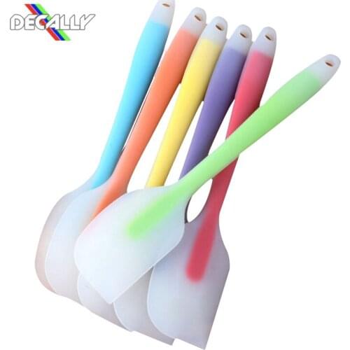 3pcs Baking Tools Cake Spatula Silicone Spatula for Pastry Baking Kitchen Spatula Cream Mixer Ice Cream Scoop Cream Scraper