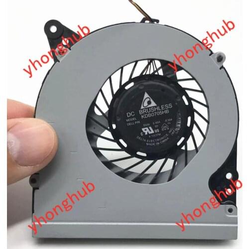 Detla Electronics KDB0705HB E304 DC 5V 0.40A 4-Wire Server Laptop Cooling Fan