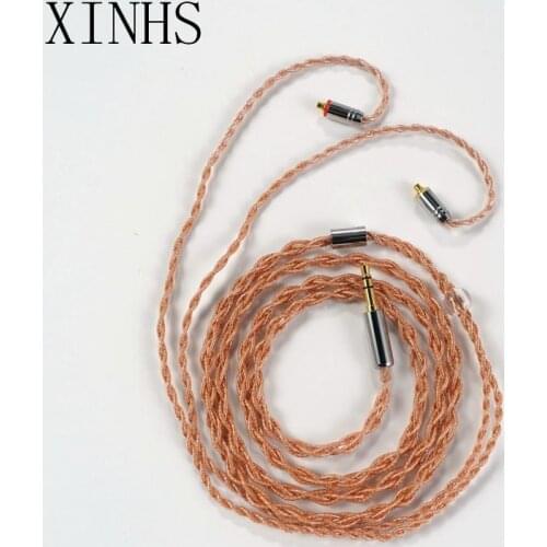 4 CORE Alloy copper upgrade cable 2pin/MMCX/QDC/TFZ with 2.5/3.5/4.4 Connector for TRN V90 BA5 V80 T2 C10 C16 ZS10 AS10 KS2