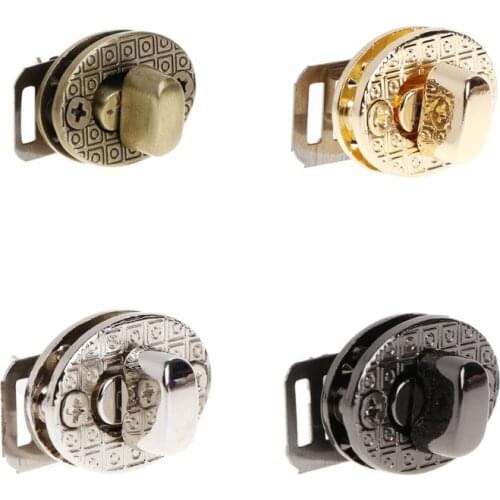 Egg Shape Bag Twist Lock Bag Accessories Oval Handbags Case Alloy Catch Buckle DIY Metal Small Clasp New Brand Handbag Clasp