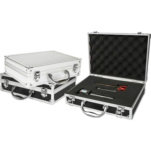 300x230x85mm Aluminum Tool Box Safety Instrument case equipment Toolbox Suitcase Impact Resistant Storage tool Case