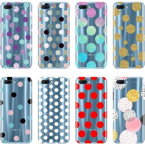 For Huawei Honor 8X MAX 10 9 8 7 7S 7X 7A 7C Pro Case Silicone Red Dot Soft Back Cover For Huawei Honor 7 8 9 10 Lite Phone Case