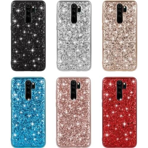 For Xiaomi Redmi Note 8 Pro Case Luxury Hard PC Shining Glitter Slim Protective Back Cover case for xiaomi redmi note 8 8pro