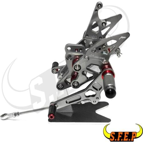CNC Adjustable Footrest Rear Sets Rearsets For Suzuki HAYABUSA GSXR1300 1999 2000 2001 2002 2003 2004 2005 2006 2007