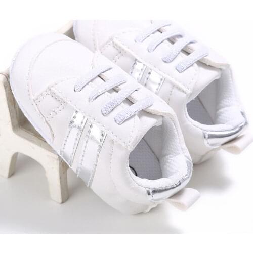 Newborn Baby Sneakers Crib Shoe Boys Girls First Walkers Infant Casual Booties Toddler Soft Sole Children Anti-Slip Shoes