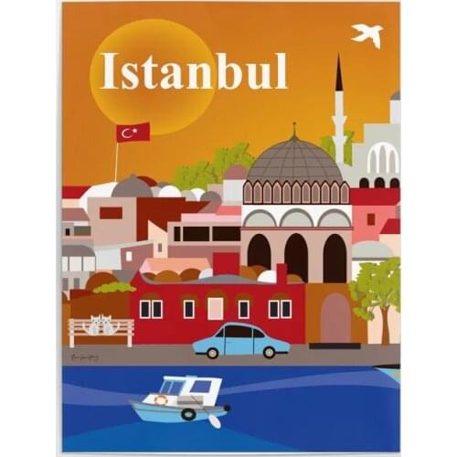 Canvas Prints HD Turkey Poster Modern Home Decoration Painting Cat Wall Art Landscape Pictures Modular Living Room No Framework