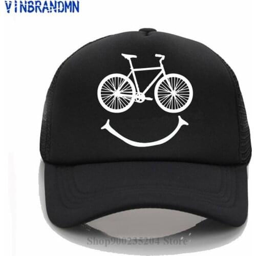 Cool Fun Baseball cap MTB Cycle Logo Funny Mountain Biker Biking Fashion hat Smiley Bike Riding cap Funky MTB Bike unisex hat