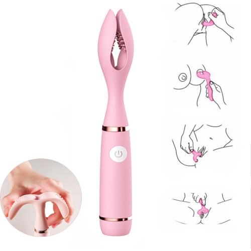 10 Modes Breast Massager Masturbation Silicone Nipple G-spot Clip Clitoris Stimulator Nipple Massager Sex Toy for Woman Adult