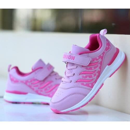 Girls Fashion Shoes 2021 New Autumn Children Casual Sport Shoes Comforthable Sneakers Kids Running Shoes Girls Trainers Flats