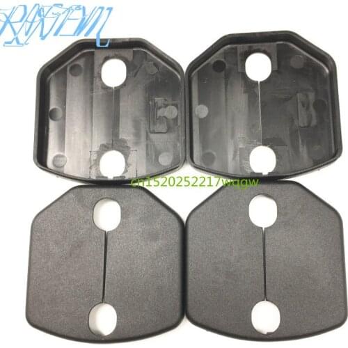New 4PCS Car Door Striker Cover Lock Protector Antirust Case For Ford Focus Ford Fiesta 2011 2012 2013 2014