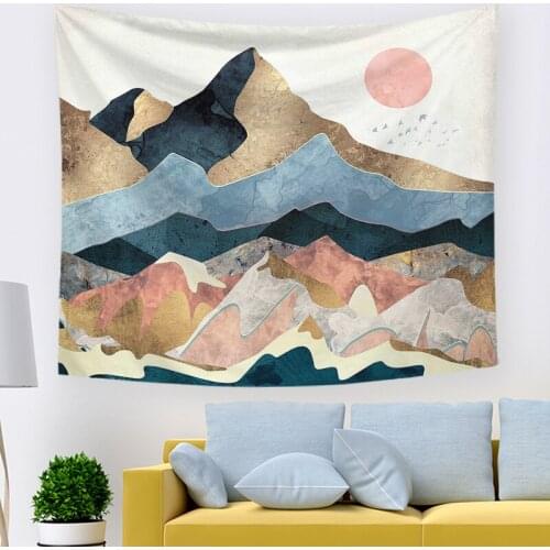 New Arrival Multiple Style Landscape Starry Sky Fantasy Art Tapestry, Background Wall Bedside Decoration Home Decoration Cloth