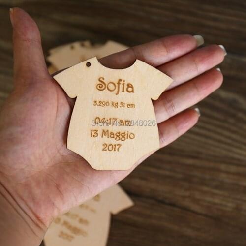 Custom wood baby shower tag Wood Tags with name, personalized Gift tag,wood Hang Tags
