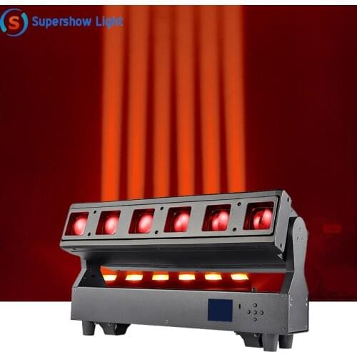 DJ stage lighting pixel 6x40W RGBW 4in1 led beam wash zoom bar moving head light