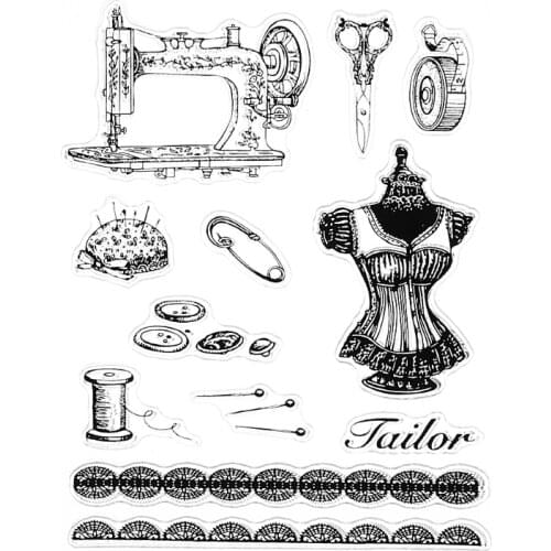 Sewing Transparent Clear Silicone Stamp For DIY Scrapbooking Photo Album Decor Nov-19A