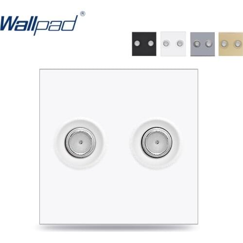 Wallpad 2 Satellite Ports Outlet Function Key For Module only 52*52mm Double Satellite Socket