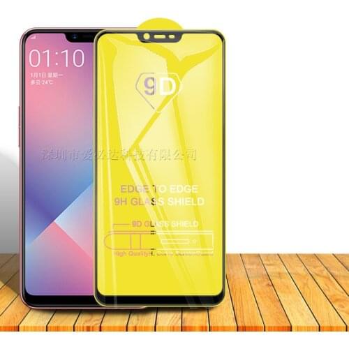 9D cell phone Protective Tempered Glass Full Screen Protector Glass For OPPO R17 A3 A5 A7 AX5 AX7 A1K A9X F9 F11 K3