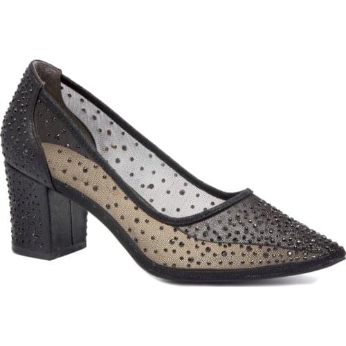 Gedikpaşalı END 20Y 5167 BLACK Ladies Shoes Evening Dress