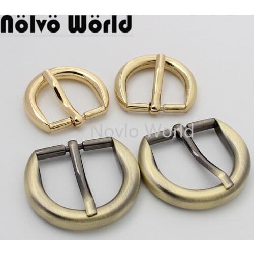 10-50 pieces 3 colors 38*34mm 26mm inner brush antique round suitcase belt adjust buckle for men bag pin buckle purse parts