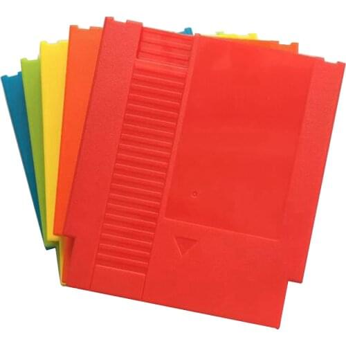 10PCS a lot Replacement 72 Pins Game Cartridge Card Plastic Shell Cover Housing Case with 3 Screws for NES Cartridge Card