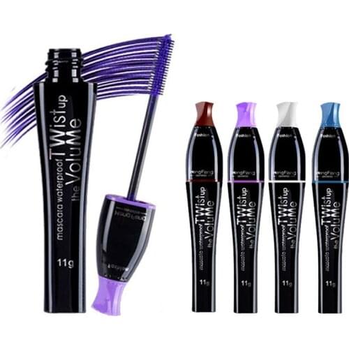 2018 Eye Lengthening Thick Curly Mascara Makeup Cosplay Colorful No Blooming Water Eyelash Beauty Tool