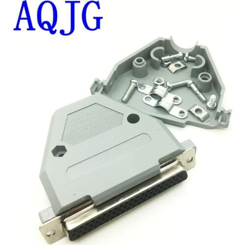 5pcs DB62 D-Sub 3 Row male Solder Plug connector Female Solder Plug Connector with Shell Hood Hoods Cover AQJG